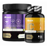 Creatina 250g Creapure + Vitamina C 120 Caps Original Growth