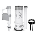 Herraje Kit Accesorios Wc. Sistema Dual Foset Con Boton 20cm