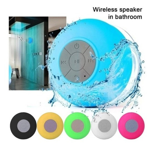 Bocina Bluetooth Ws-887 Para Baño Ml Contra Agua + Cargador
