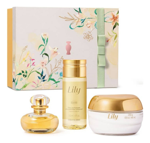 Kit Presente Dia Das Mães Lily (3 Itens) O Boticário Elegante Para Mulher