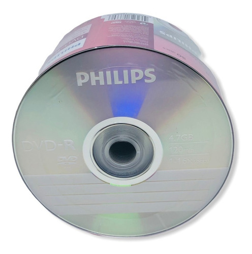 Dvd-r Philips 16x 120 Min 4.7 Gb 600 Discos