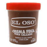 Crema Fina Calzado Botas Zapatos El Oso Color Cafe 170g