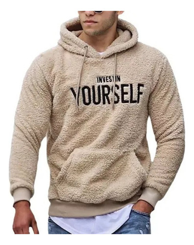 Sudadera Con Capucha De Lana Casual De Otoño Para Hombre