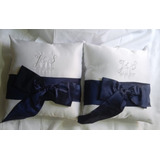 Cojines Para Boda Con Detalle Azul Marino / Blue Navy