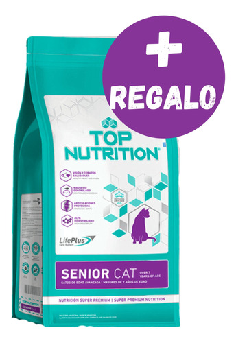 Top Nutrition Gato Senior / Senior Cat X 2 Kg - Happy Tails