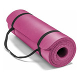 Mat 10 Mm Yoga Pilates Extra Grueso, Largo Color Rosa