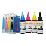 Cartuchos Recargables Aqx Tx105 C92 Tx115 Tx210 T24 Tx220 79 + 400ml (100ml X 4) Tinta Aqx