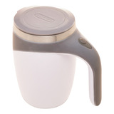 Taza Mezcladora De Acero Inoxidable Con Tapa Blanca 440 Ml - Lior