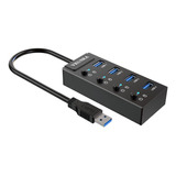 Concentrador Usb 3 0  Divisor Usb   Adaptador De Concen...