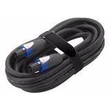 Cable Bafle 12 Metros Conectores Speakon-speakon