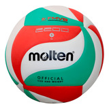 Balón Para Voleibol Molten V5m2200 Soft, Voleyball Color Verde/blanco/rojo