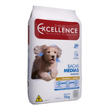 Dog Excellence Ração Raça Médias Filhotes Frango/arroz 15kg