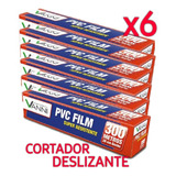 Film Pvc Alusa Plast 300 Metros X6 Unidades Cortador