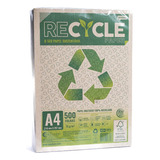 Papel Sulfite A4 Reciclado 75g Com 500 Folhas Jandaia