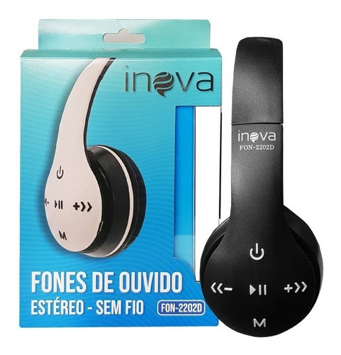 Fone De Ouvido Bluetooth Sem Fio Headphone Fon-2201 Inova