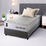 Cama Box Cmolas Ensacadas New Moon Branco Solteiro 88x188x66