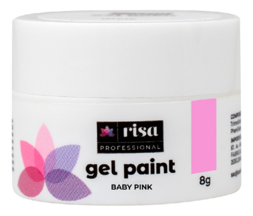 Gel Paint Risa Pant Decoração Original Anvisa 8g Cores