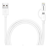 Cable Usb 2-en-1 Adata: Apple Lightning / Android Micro Usb