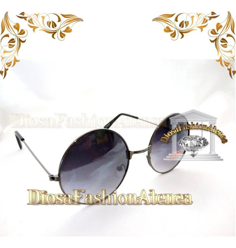 Lentes De Sol Anteojos Redondos Moda Vintage Retro Unisex