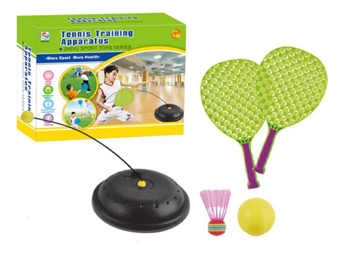 Set Paletas Con Base Entrenamiento Tenis Padel Con Pelota