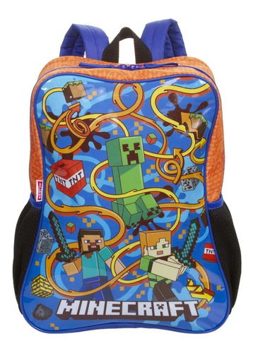 Mochila Escolar Infantil G Sestini 066048-00 Minecraft