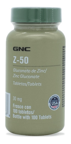 Gnc Z-50 Zinc 30 Mg