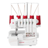 Máquina De Coser Overlock Singer Professional 14t968dc Blanca 120v