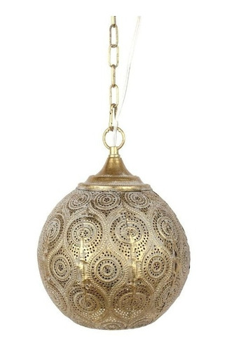Lámpara Colgante Marruecos N°30 Metal Dorado