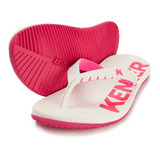 Sandalia/chinelo Kenner Original Red Colors Bco/pink Promoçã