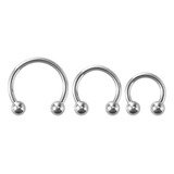 Set 3 Piercing Septum - Acero Quirúrgico 