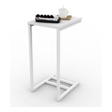 Mesa Arrime Dielfe Mam030 Moderna Blanca Color Blanco