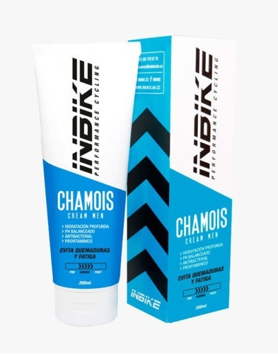 Crema  Inbike Chamois Cream Men X 200 Ml Azul