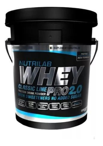 Nutrilab Whey Pro 2.0 Proteina Suero Masa Muscular 5 Kg 