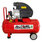 Compressor De Ar 2 Hp 8,7 Pés 50 Litros 220v Motomil