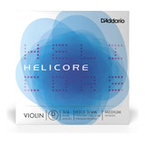 Cuerda De Violín Helicore Individual D, Escala De 3/4,...