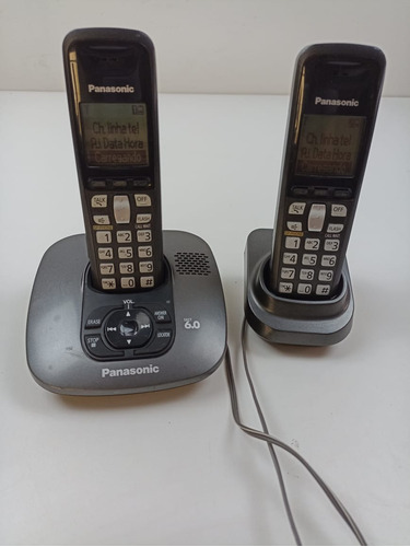 Telefone Panasonic Sem Fio Kx-tg6421lbt C/ Ramal