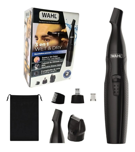 Wahl Depilador Nariz Cejas Oidos 3 En 1 Wet & Dry Trimmer 6c