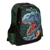 Mochila Dinosaurio The Predator 17 Pulgadas Escolar 