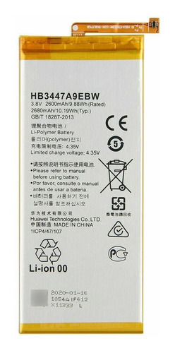 Batería Para Huawei P8 Hb3447a9ebw 2600mah