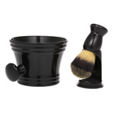 Kit De Afeitado Para Hombre Brocha Soporte Y Tazón