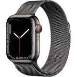 Apple Watch Series 7 45 Acero Graphite Milanese Loop 4g