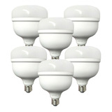 Pack X 6 Lamparas Led High Power 40w E27 Luz Calida Baw