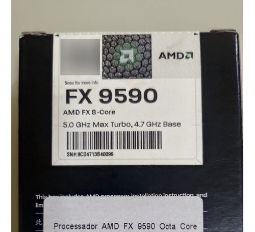 Processador Amd Fx-9590 8 Core Black Edition 4.7ghz A 5ghz