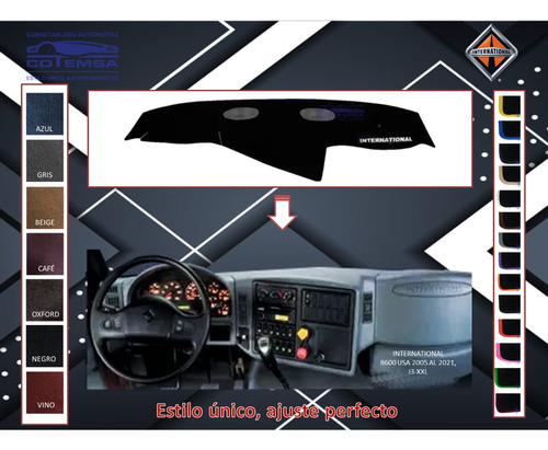 Cubretablero Aut. International 8600 Usa De 2005 Al 2021