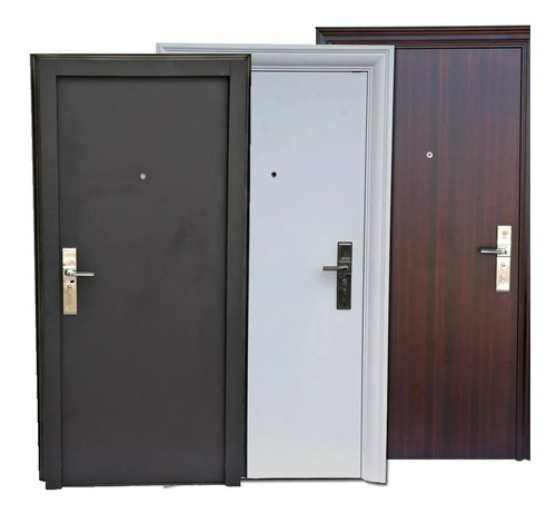 Puerta Seguridad Cerradura Multianclaje Premium En 3 Colores