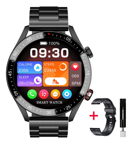 Reloj Inteligente Bluetooth Llamada Deportivo Hombre Metal