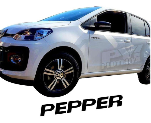 Calco Pepper De Puerta Volkswagen Vw Up - Ploteoya