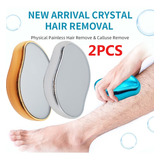 2pcs Removedor De Cabelo De Cristal Mágico Indolor Para Mulh