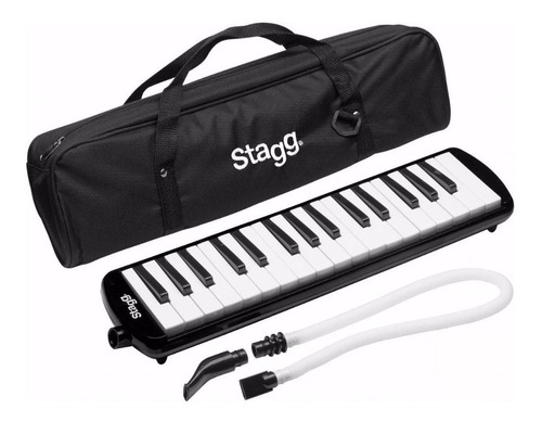 Flauta Melodica Stagg 32 Teclas Con Estuche Boquilla Negra