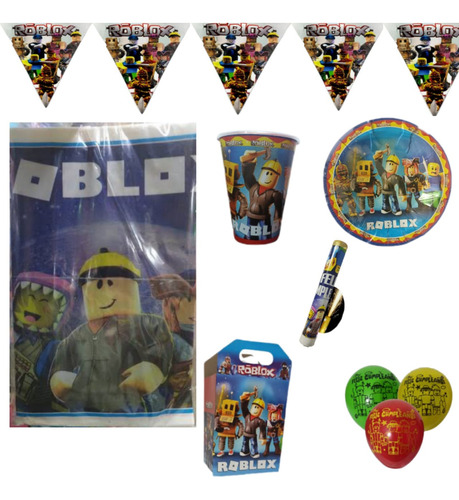 Roblox Artículos Para Fiesta Decorar Cumpleaños 10 Niños